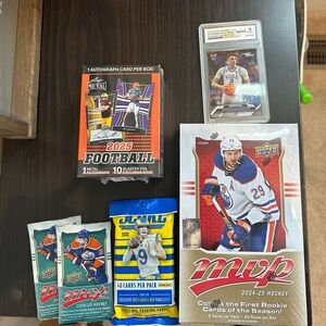 Assorted Sports Trading Cards Football Hockey Basketball